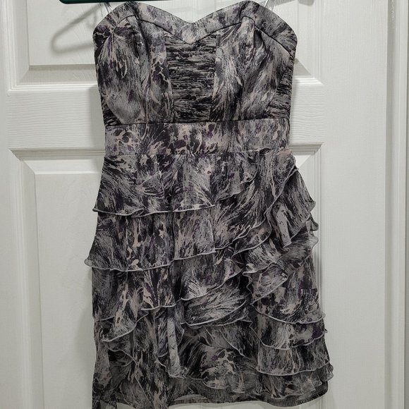 GUESS Strapless Grey Tube Cocktail Dress - Picture 1 of 3